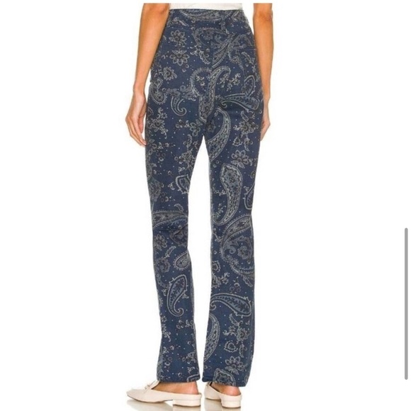 We Wore What The Icon Jean Night Sky Paisley Navy Blue Size 24 - Picture 3 of 12